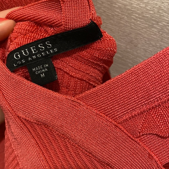 Rose pink Guess bandage dress, size medium - Picture 9 of 16